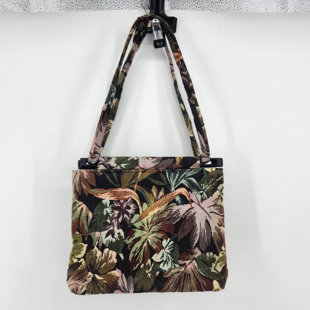 Toby‎ Weston Tapestry Shoulder Bag Floral Jungle Purse Woodland Hills California